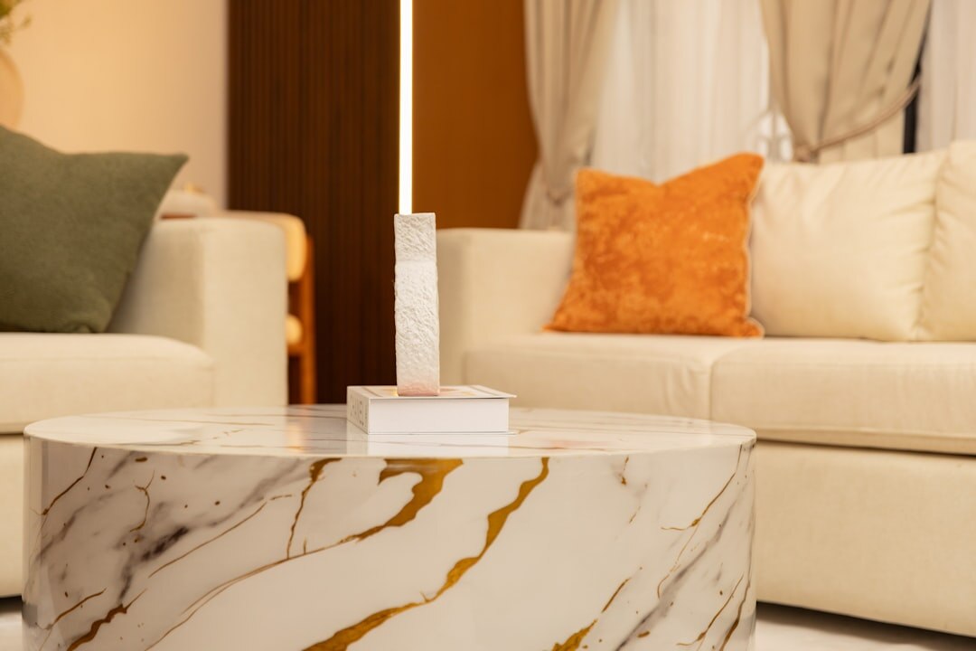 luxury living room with modern furniture