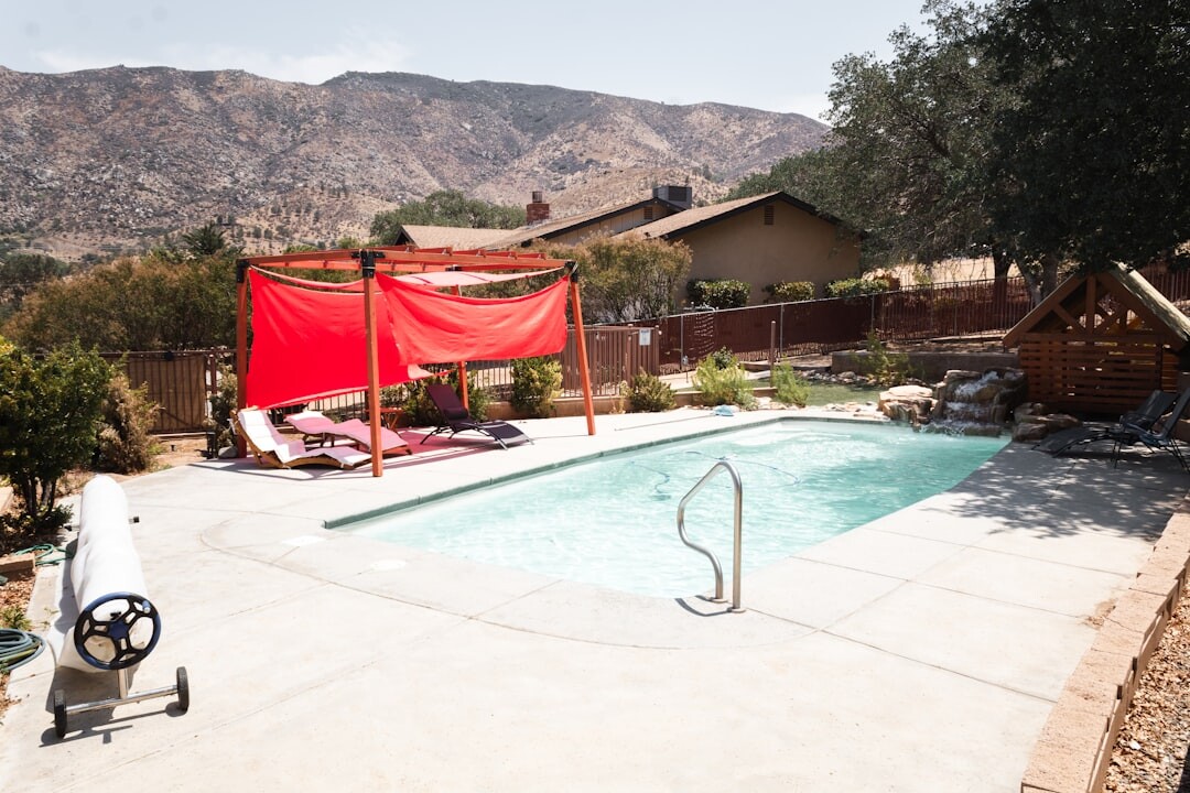 celebrity garden and pool